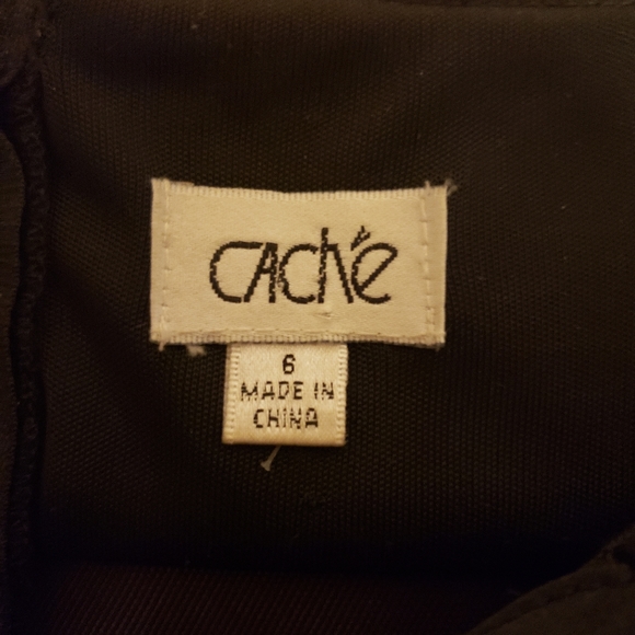 Cache Dress Black Size 6 - Picture 9 of 11